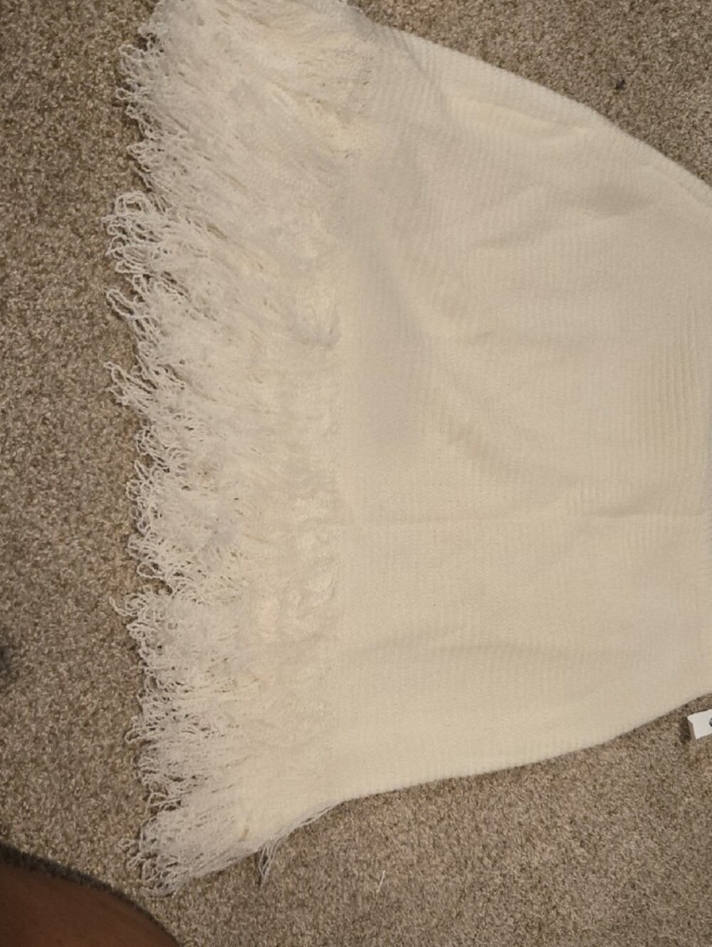 Cream Cotton-Trim Knit Skirt - Women's - Picture 4 of 5